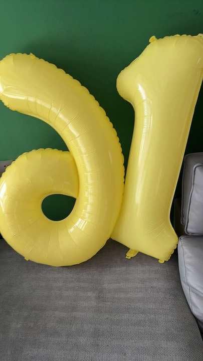 Yellow Number 1 Balloon 40 Inch, 1st Birthday Party Decorations Men Women | - Image 9