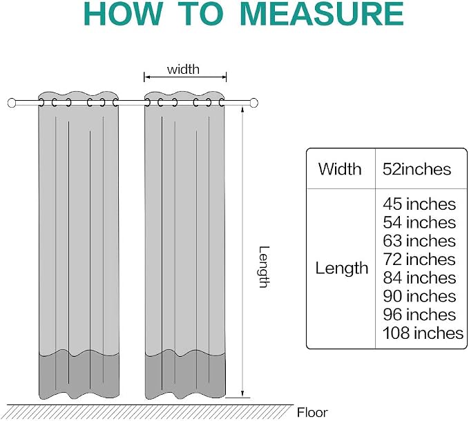 MIULEE Velvet Curtains Teal 52 x 90 Inch Length Set of 2 | Grommet Drapes - Image 8
