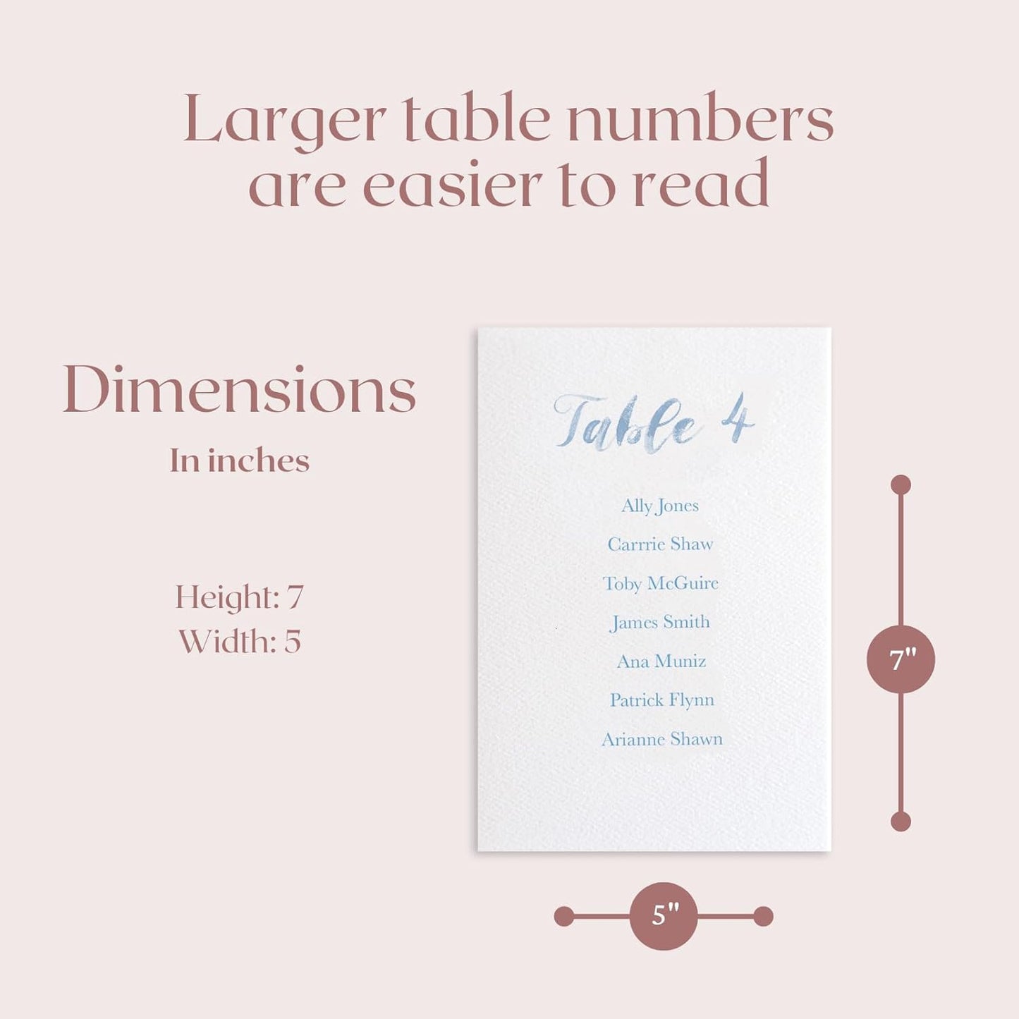 Custom Seating Chart for Wedding Reception Display, Printed Chart Board, Dusty Blue Wedding Card Watercolor, Rustic Decorations for Reception, Reserved Seating Signs