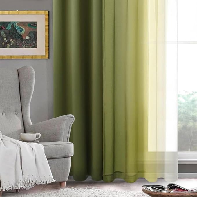 DWCN Ombre Short Sheer Curtains - Image 7