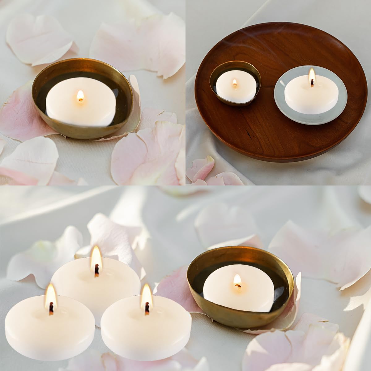 Mini Spell Chime Taper Candle Set of 20, 4 Inch Tall Unscented Rituals Candles for Altar Meditation Supplies Rituals (White, Set of 24)