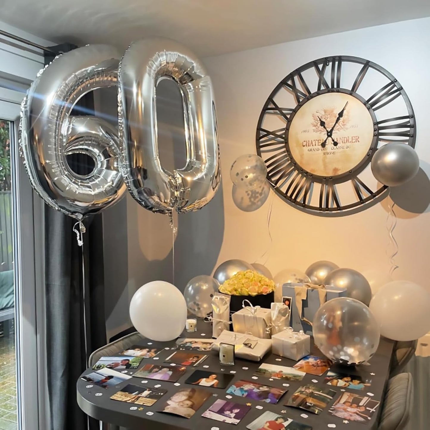 Silver 10 Balloons Number, 40 Inch Helium Foil Number 1 & 0 Balloons for 10 Year Old Birthday Decorations, Large Self Inflating Mylar Balloon for Boys 10th Birthday Party Anniversary Decor Supplies