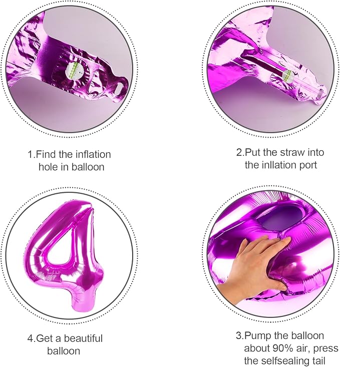 Number Balloons 40 Inch Rose Gold 9 Balloon - Image 6