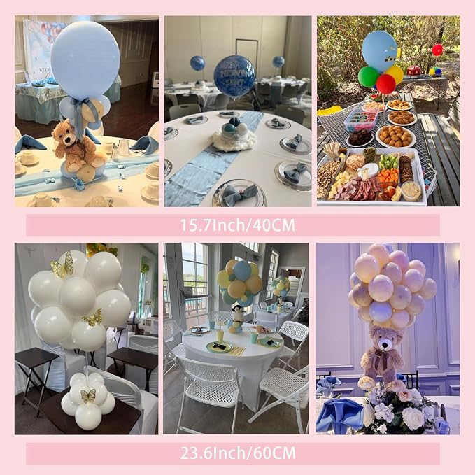 TekXYZ 15.75" Clear Acrylic Balloon Stand - Image 6