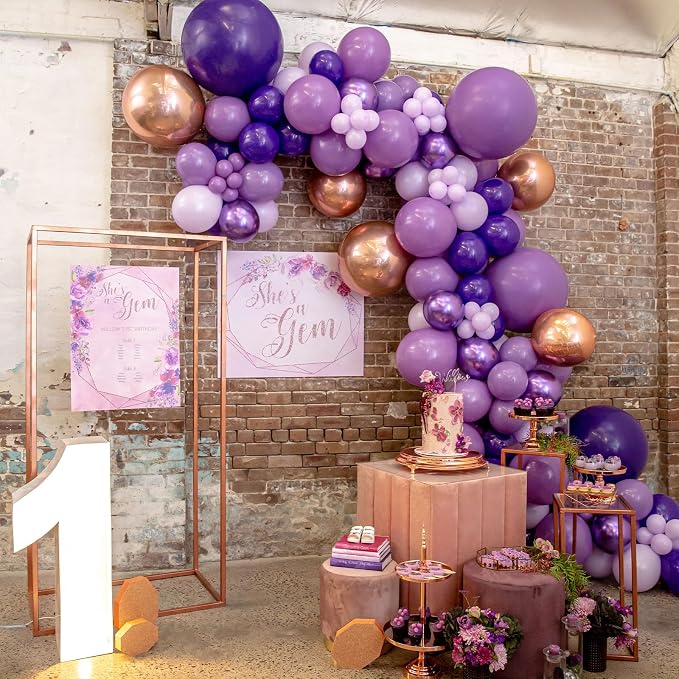 PartyWoo Purple Balloons 50pcs Dark Purple Royal Color 5 Inch | Balloons - Image 9