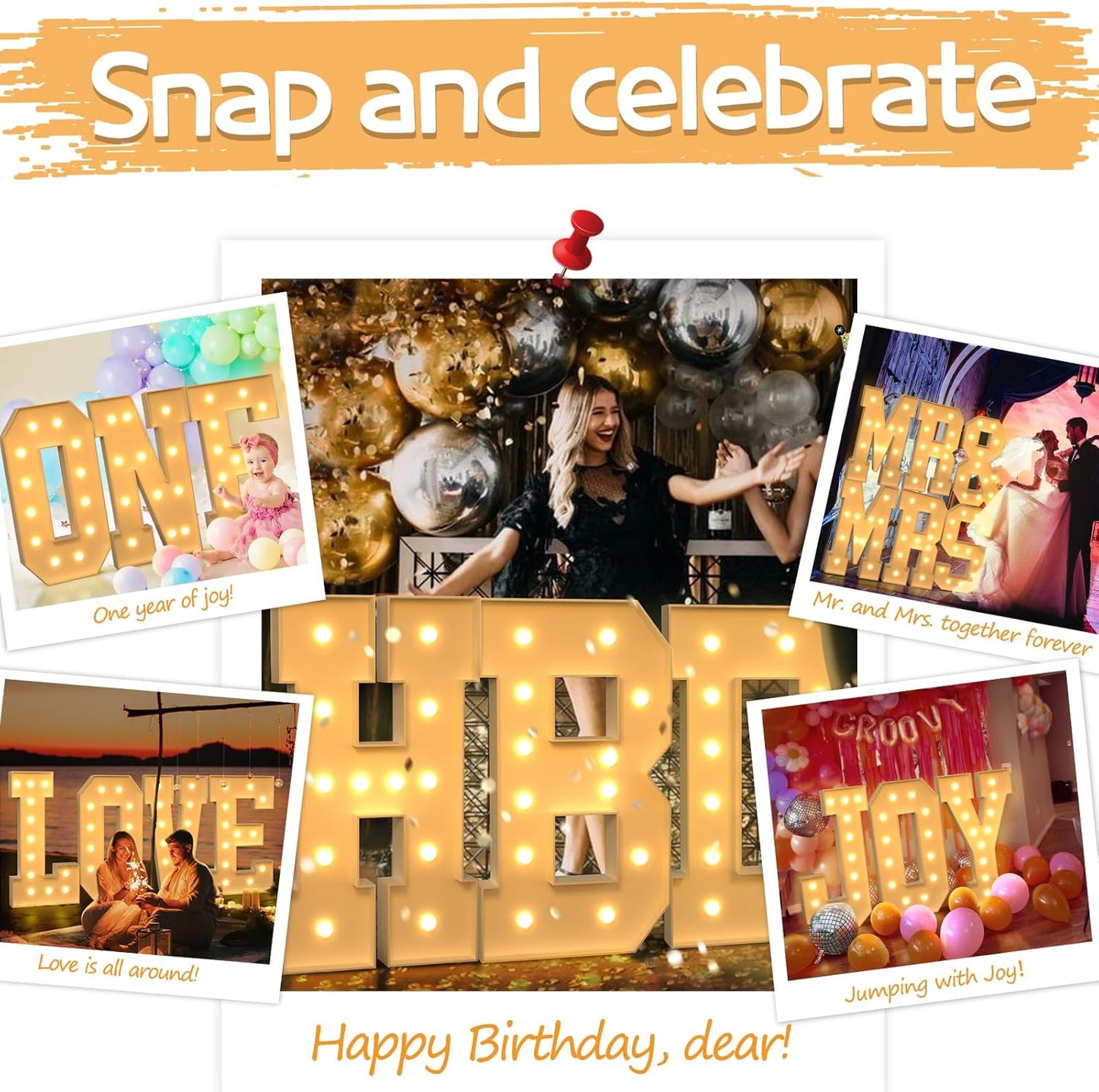 imprsv 4FT Marquee Light Up Letters for Birthday Party Decorations Large Marquee Letters for Wedding Event Bridal Shower Engagement Anniversarty Party Decor,Letter D