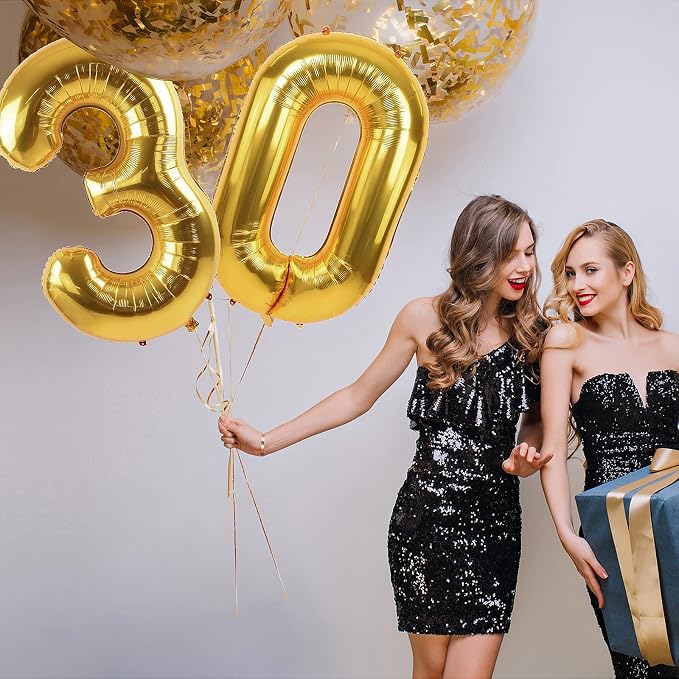 40 inch Number Balloon 0-9 Black Large Number 40 Balloons, Digital Balloons - Image 9
