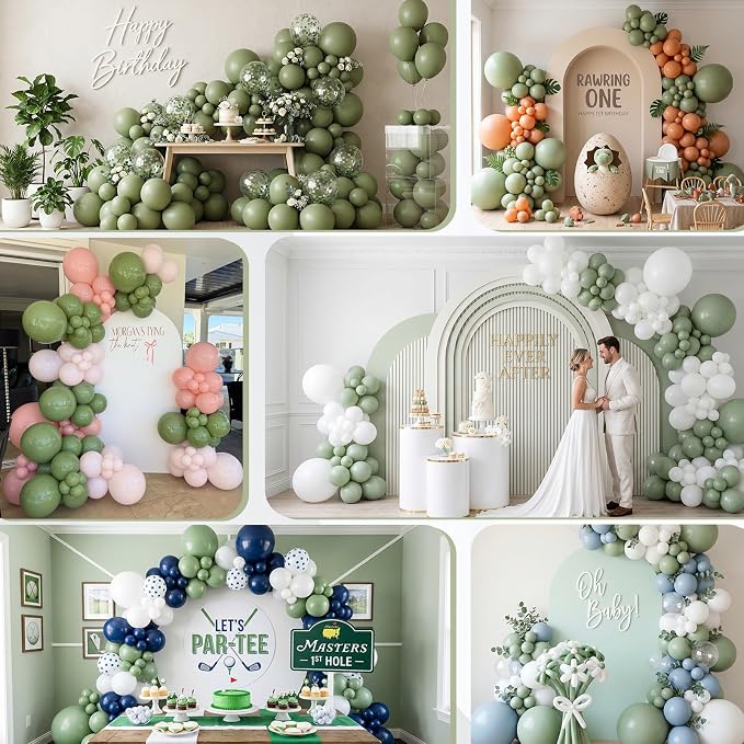 Sage Green Balloons - Image 7