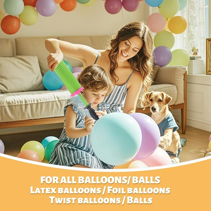 Balloon Pump Handheld Two-Way Dual Action Balloon Inflator Pumping - Image 4