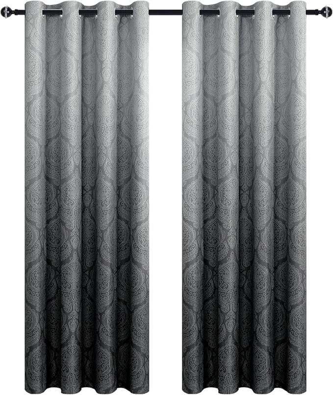 DWCN Black Room Darkening Curtains - Image 8