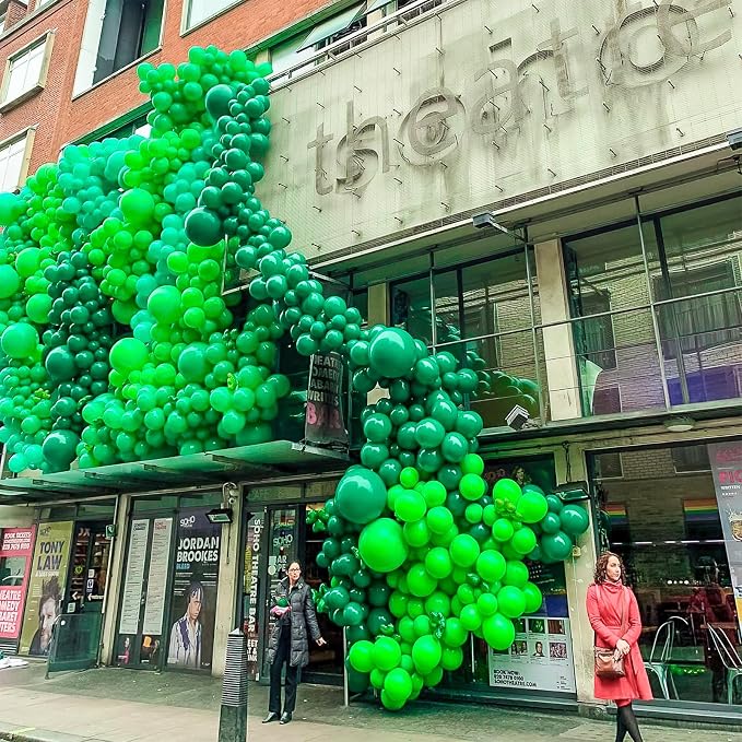 PartyWoo Green Balloons 100pcs Balloons Green Latex Helium 5 Inch | Birthday - Image 7