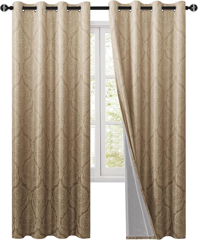 DWCN 100% Blackout Curtains for Bedroom 84 Inch Long - Image 9