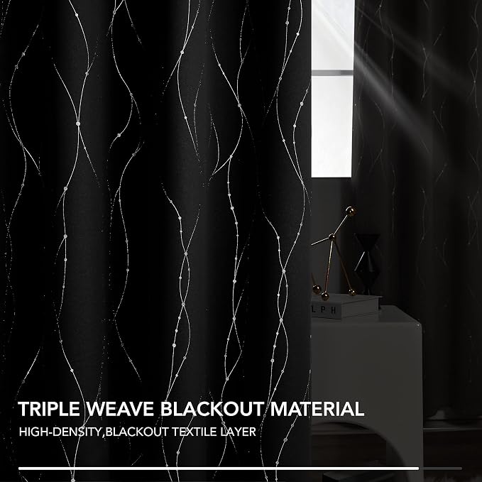 Deconovo Living Room Curtains 54 Inches Long, Thermal Insulated, Room Darkening - Image 8