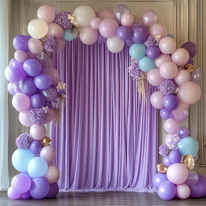 Lavender Purple Backdrop Curtain - Image 6