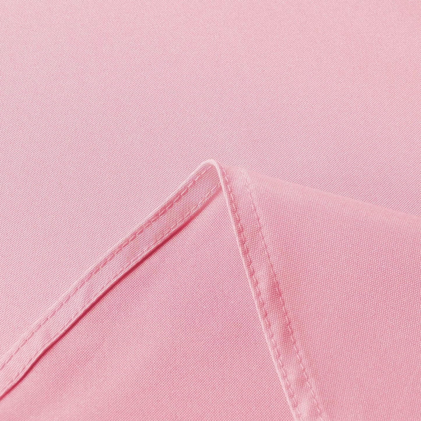sancua Round Tablecloth - 120 Inch - Water Resistant Spill Proof Washable Polyester Table Cloth Decorative Fabric Table Cover for Dining Tables, Buffet Parties and Camping, Pink