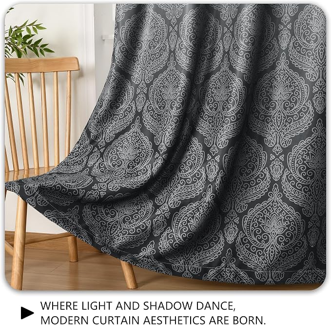 DWCN 100% Blackout Curtains for Bedroom 54 Inch Long - Image 7
