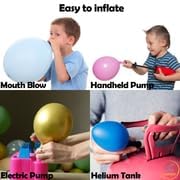 AFTERLOON® Biodegradable Balloons 24 pcs Pearlized Onyx Black 10 Inch, Pearlescent Thickened Extra Strong Natural Latex Helium Float, Colorful Bulk Color ballon Globos Para Decoration De Fiestas Kids