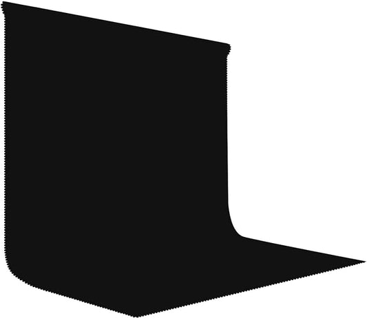Black Photography Backdrop for Photoshoot, Fabric 10x10ft | Polyester Studio by LYLYCTY