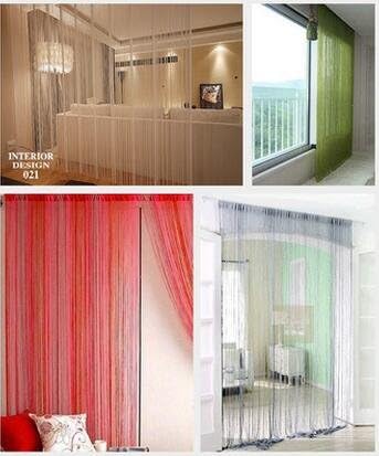 ave split 100cmX200cm Decorative Door String Curtain Beads Wall Panel Fringe - Image 6