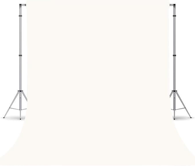 Ivory Photography Backdrop for Photoshoot, Fabric 5x7ft | Versatile Studio by TERSUM