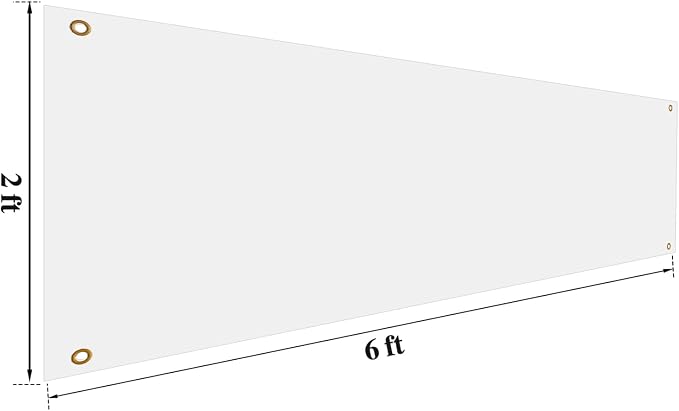 Zonon Large Blank Banners And Signs Polyester Oxford Cloth Sublimation Banner - Image 2