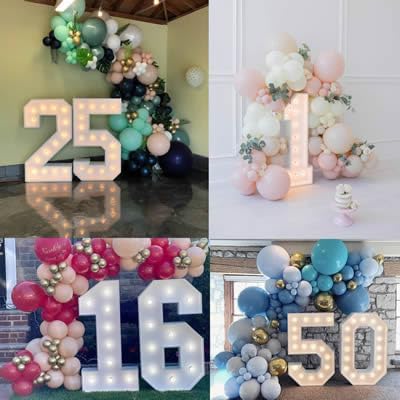 3FT Light Up Numbers Letters, DIY Giant Marquee Numbers, Mosaic Balloon Number 1 - Image 7