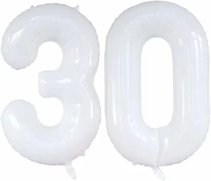 Number 30 Balloons for 30th Birthday Party Decorations, 42 Inch Jumbo Foil by GOER