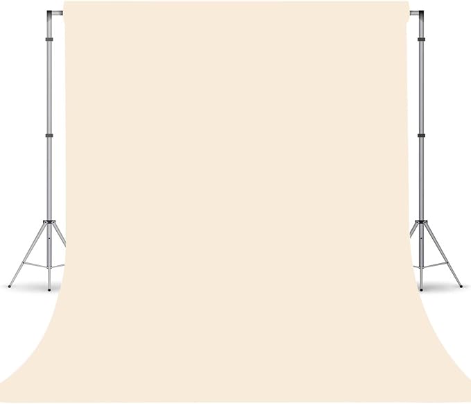 Cream Photography Backdrop for Photoshoot, Fabric 6x9ft | Versatile Studio by TERSUM
