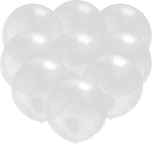 24pcs Clear Balloons 18 Inch Big Clear Balloons Latex Giant Balloon Jumbo Thick by GuassLee