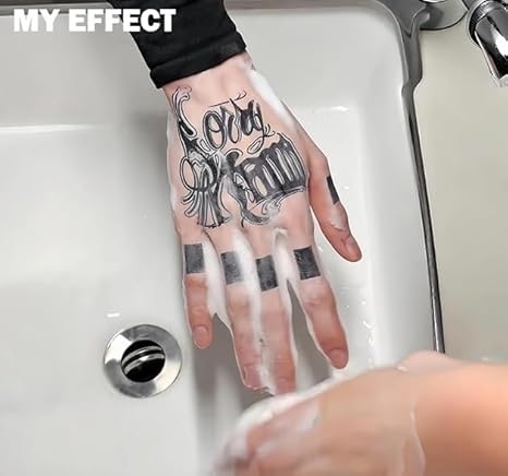 INKARTLINK Tattoo Tech, 2 Sheets Large Semi Permanent Tattoo, Temporary Tattoos, Last 1-2 Weeks, Waterproof, Realistic Look, No Adhesive, No Reflection （Flower Design)227