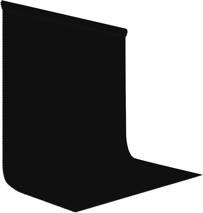 Black Photography Backdrop for Photoshoot, Fabric 5x7ft | Polyester Studio by LYLYCTY