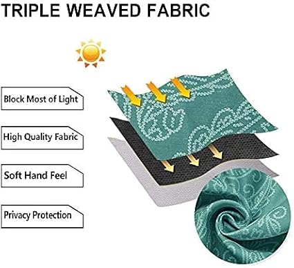 DWCN Short Blackout Curtains for Bedroom - Image 6