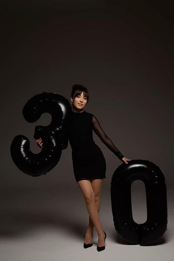 50 Balloon Number 40 Inch Black Balloons - Image 4