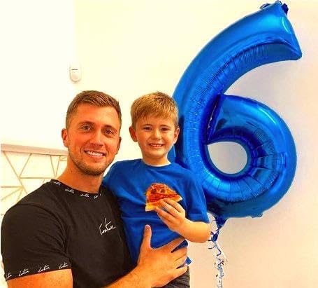 Navy Blue Jumbo Number 16 Balloon 40 Inch, Boy Girl 16 Birthday Supplies, Foil Helium 16 Birthday Giant Balloon, Mylar Blue Number Balloons Anniversary Decorations