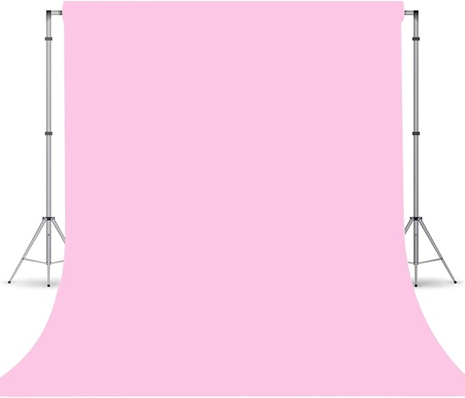 Pink Photography Backdrop for Photoshoot, Fabric 6x9ft | Versatile Studio Photo by TERSUM