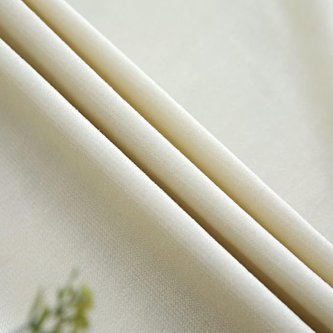 1pc Luxury Peony Embroidery Thermal Insulated Curtain Drape - Image 6