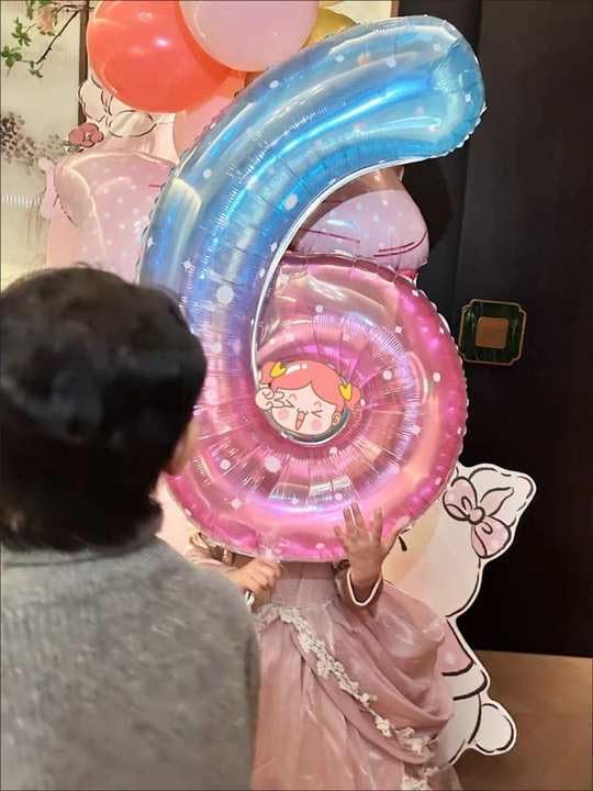 0 Balloon - Starry Sky Birthday Number Balloons, 40 Inch Party Decorations | - Image 7