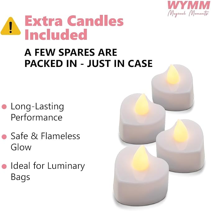 WYMM Happy Birthday Light Up Letters, 30 Tea Lights & 2000 Rose Petals | - Image 5