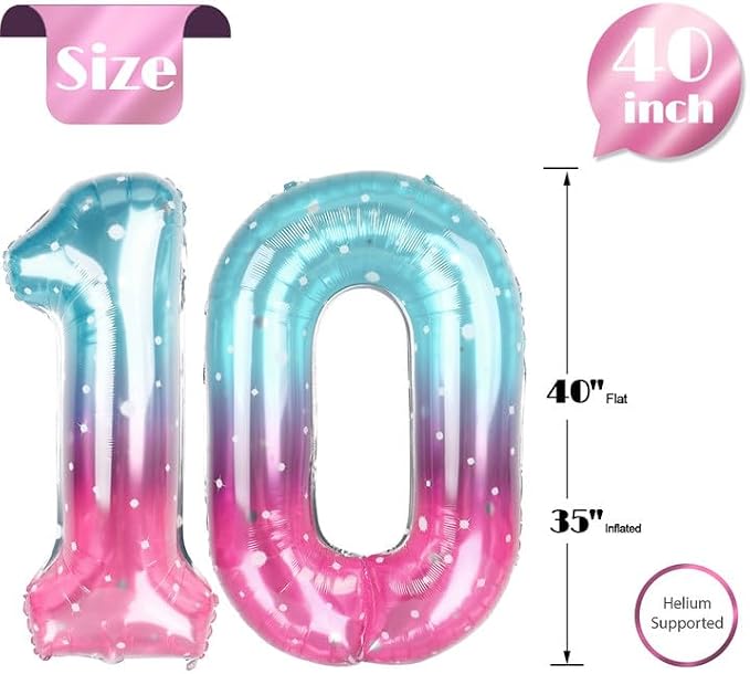 StarrySky Number 10 Balloon 40 Inch - Image 5