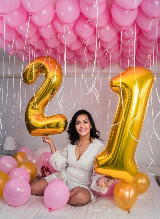21 Balloon Numbers 40Inch for 12 21th Year Old Birthday Decorations, Inflation - Image 2