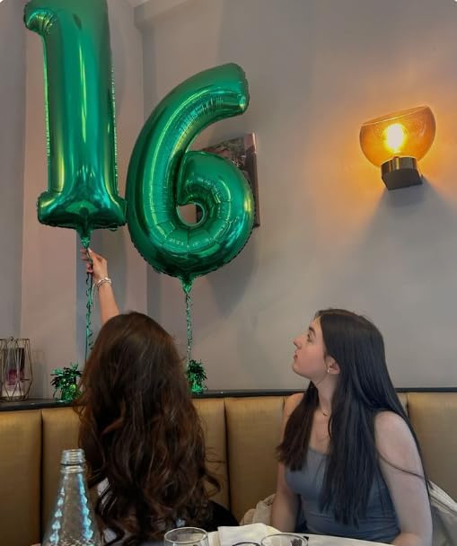 40 Inch Big Green 19 91 Balloon Number, Jumbo Giant Happy 19 91 Birthday Party Decorations, Large 19 91 Mylar Foil Anniversary Birthday Party Engagement Decorations
