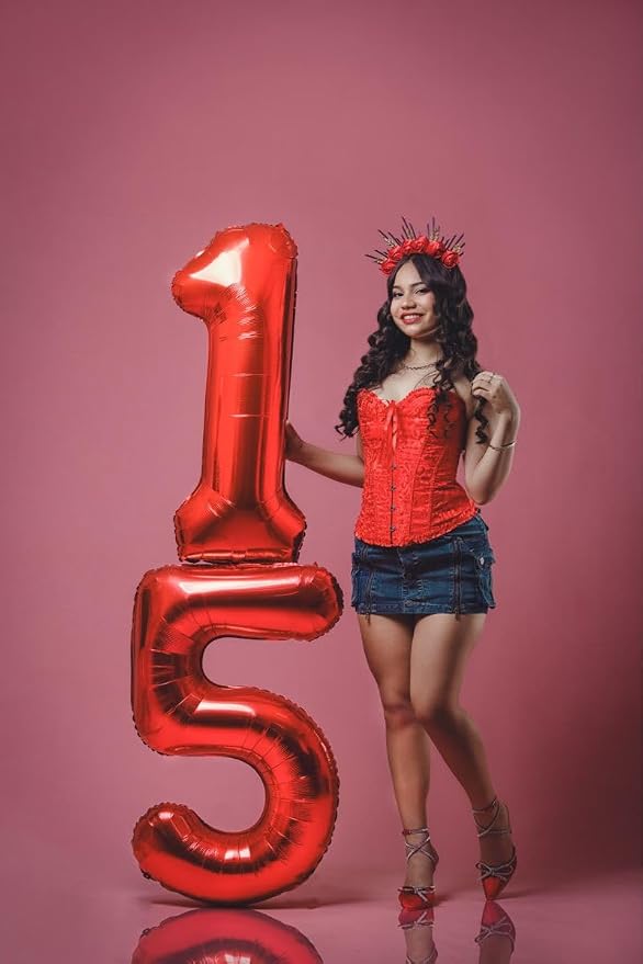 Number 26 Balloon 40 Inch Red Balloon - Image 2