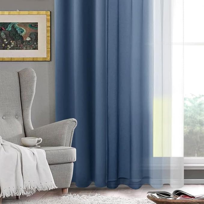 DWCN Ombre Short Sheer Curtains - Image 6