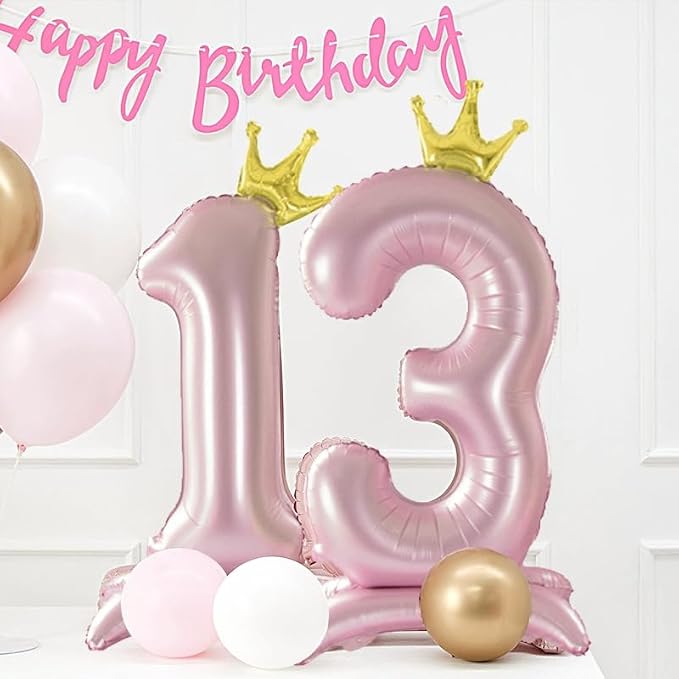 42 Inch Pink Foil Number 2 Balloon, 2th Pink Birthday Decorations | Giant - Image 5