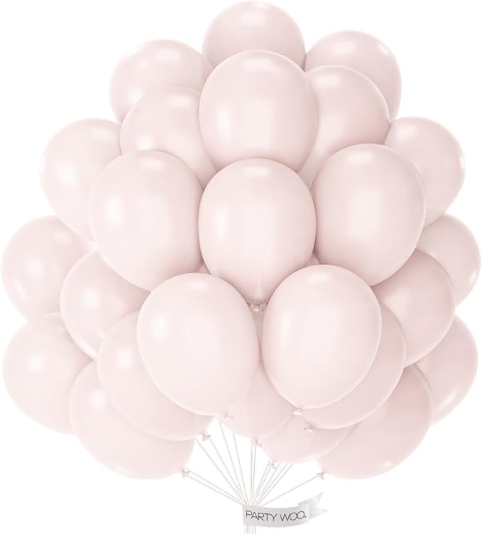 PartyWoo Beige Balloons 100pcs Boho Cream Ivory Neutral White Color | Balloons by PartyWoo