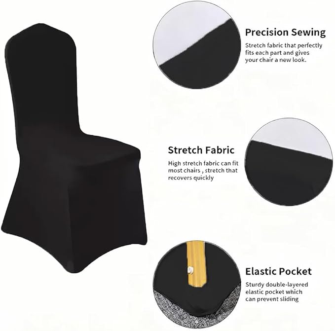50 Pcs Black Washable Removable Universal - Image 2