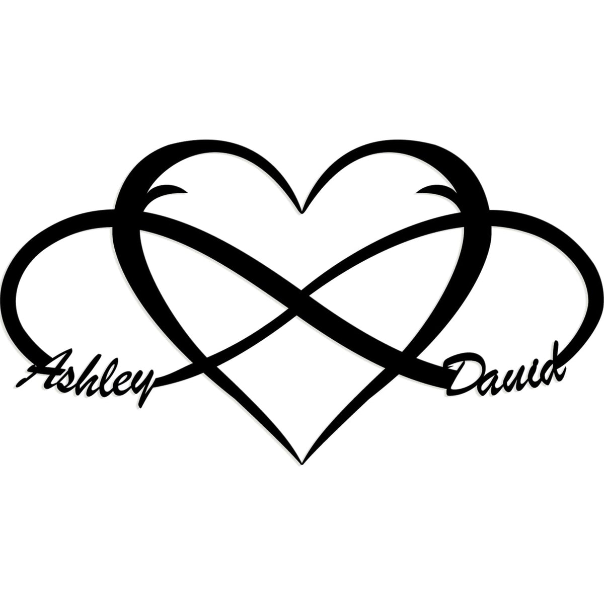 Custom Infinity Sign for Couples Metal Wall Art Personalized Valentines Day Decorations Wedding Gifts Custom Metal Signs First Names S Bridal Shower Gifts Bedroom Decor for Couples
