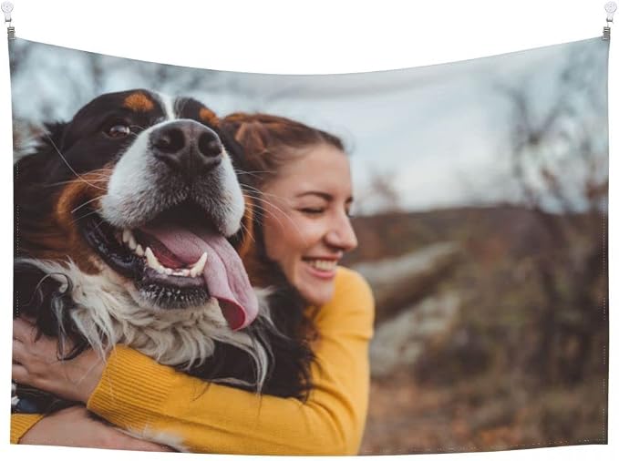 JINJUREN Custom Tapestry Upload Images Personalized Wall Decor Backdrop Poster - Image 8
