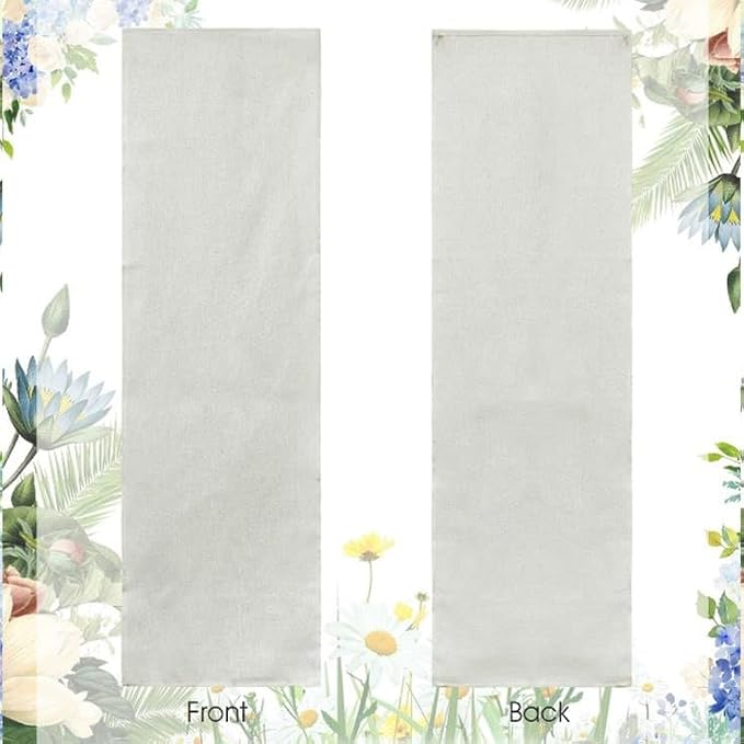 Personalized Wedding Welcome Banner Linen – Custom Names & Date, Elegant Fabric - Image 3
