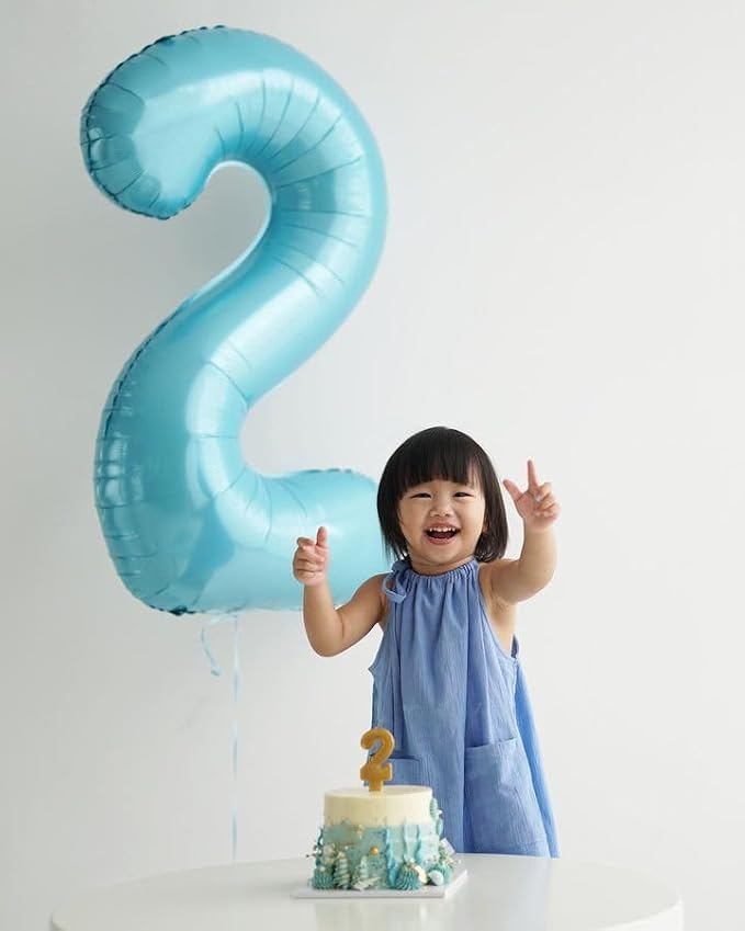 Pastel Blue 4 Balloon - Image 2